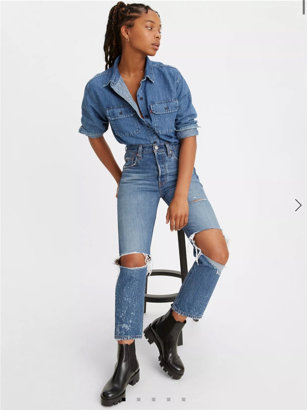 LEVI'S® PREMIUM
501® Original Cropped Women's Jeans